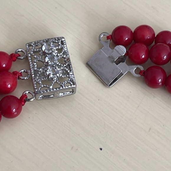 Genuine carnelian three layer necklace - Picture 7 of 7